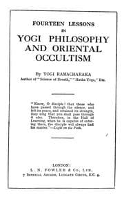 Tapa de Fourteen Lessons in Yogi Philosophy and Oriental Occultism