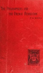 Tapa de The philosophers and the French revolution