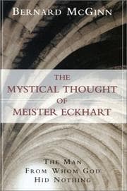 Tapa de The Mystical Thought of Meister Eckhart