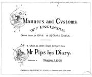 Tapa de Manners & cvstoms of ye Englyshe drawn from ye qvick