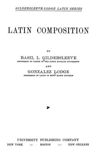 Tapa de Latin composition