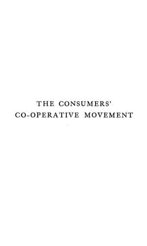 Tapa de The consumers' co-operative movement.