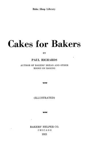 Tapa de Cakes for Bakers