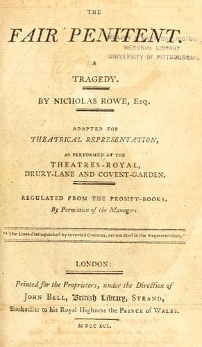 Tapa de British theatre