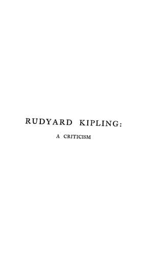 Tapa de Rudyard Kipling