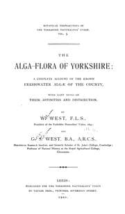 Tapa de The Alga-flora of Yorkshire