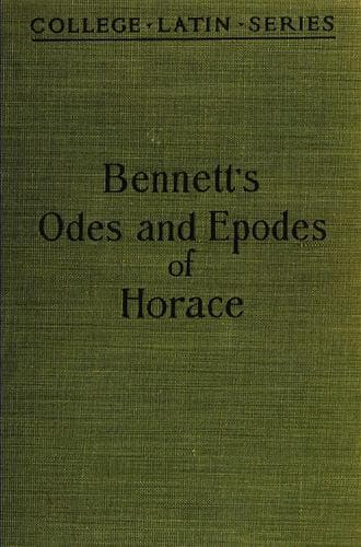Tapa de Horace, Odes and epodes