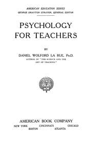 Tapa de Psychology for teachers