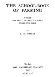 Tapa de The school-book of farming