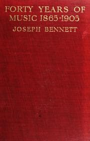 Tapa de Forty years of music, 1865-1905