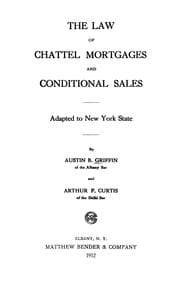 Tapa de The law of chattel mortgages and conditional sales adapted to New York state