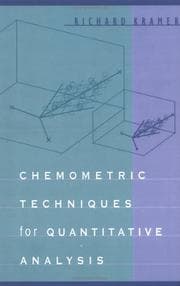 Tapa de Chemometric techniques for quantitative analysis