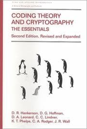 Tapa de Coding theory and cryptography