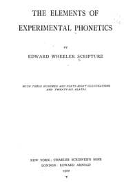 Tapa de The elements of experimental phonetics