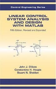 Tapa de Linear control system analysis and design with MATLAB