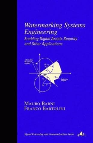 Tapa de Watermarking systems engineering
