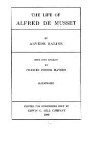 Tapa de The life of Alfred de Musset