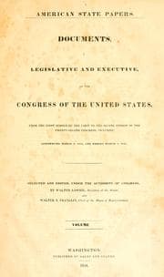 Tapa de American state papers