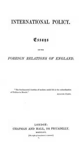 Tapa de International policy