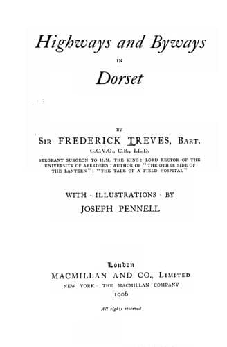 Tapa de Highways and byways in Dorset