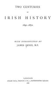 Tapa de Two centuries of Irish history, 1691-1870