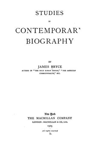 Tapa de Studies in contemporary biography