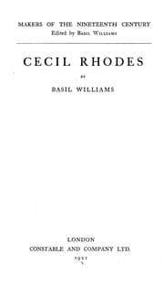 Tapa de Cecil Rhodes