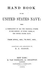 Tapa de Hand book of the United States navy