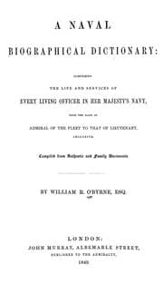 Tapa de A naval biographical dictionary