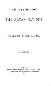 Tapa de The mythology of the Aryan nationas