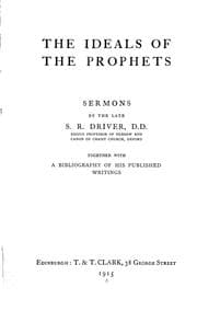 Tapa de The ideals of the prophets