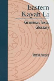 Tapa de Eastern Kayah Li