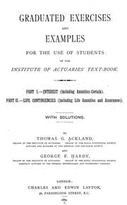 Tapa de Graduated Exercises and Examples for the Use of Students of the Institute of ...