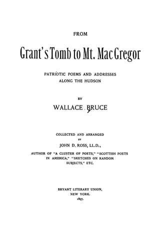 Tapa de From Grant's tomb to Mt. MacGregor