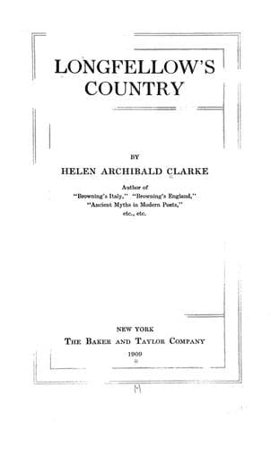 Tapa de Longfellow's country