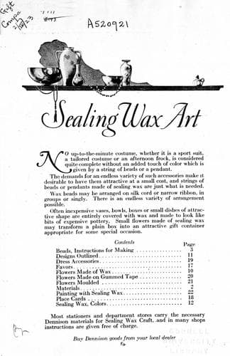 Tapa de Sealing wax art