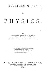 Tapa de Fourteen weeks in physics