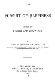 Tapa de The pursuit of happiness