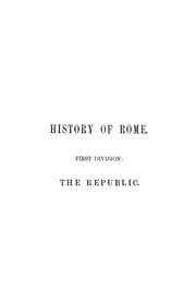 Tapa de History of the Roman republic