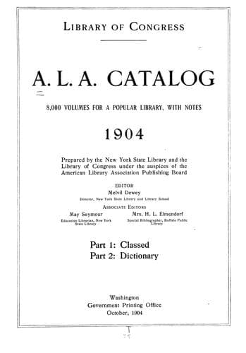 Tapa de A.L.A. catalog
