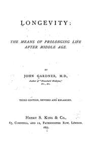 Tapa de Longevity: the means of prolonging life after middle age