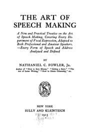 Tapa de The art of speech making