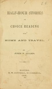 Tapa de Half-hour stories of choice reading for home and travel