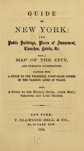 Tapa de Guide to New York