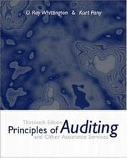 Tapa de Principles of auditing and other assurance services