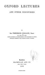 Tapa de Oxford lectures and other discourses