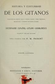 Tapa de Historia y costumbres de los gitanos