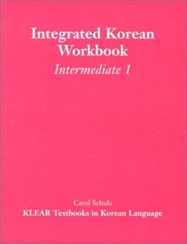 Tapa de Integrated Korean workbook