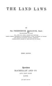 Tapa de The land laws