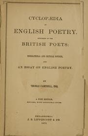 Tapa de Cyclopædia of English poetry